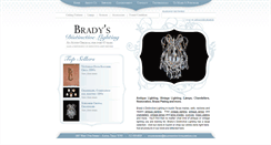 Desktop Screenshot of bradysdistinctivelighting.com