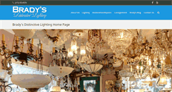 Desktop Screenshot of bradysdistinctivelighting.net