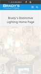 Mobile Screenshot of bradysdistinctivelighting.net